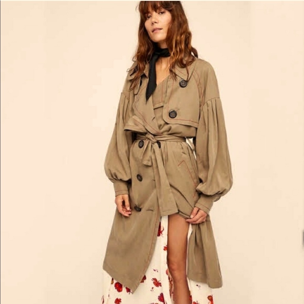Free people trench coat xs